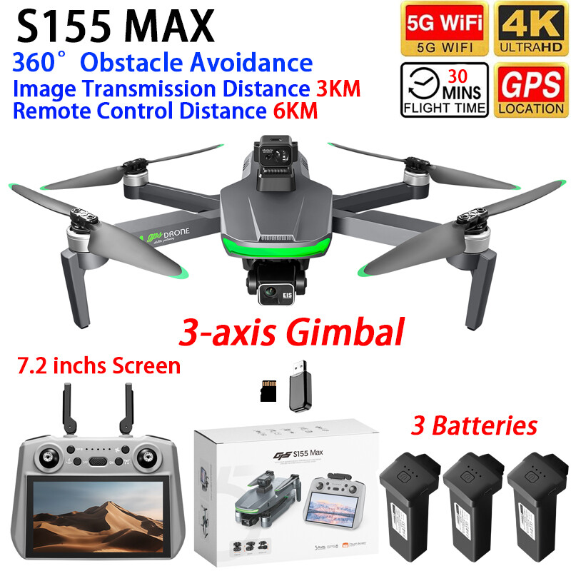 Drone Surveying - S155 MAXドローン GPS WIFI 3KM FPV