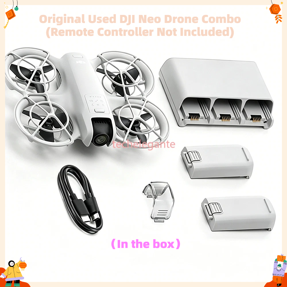 中古の純正DJI Neoドローン（充電ハブとフライトバッテリ - Drone Ndvi のレビューと価格